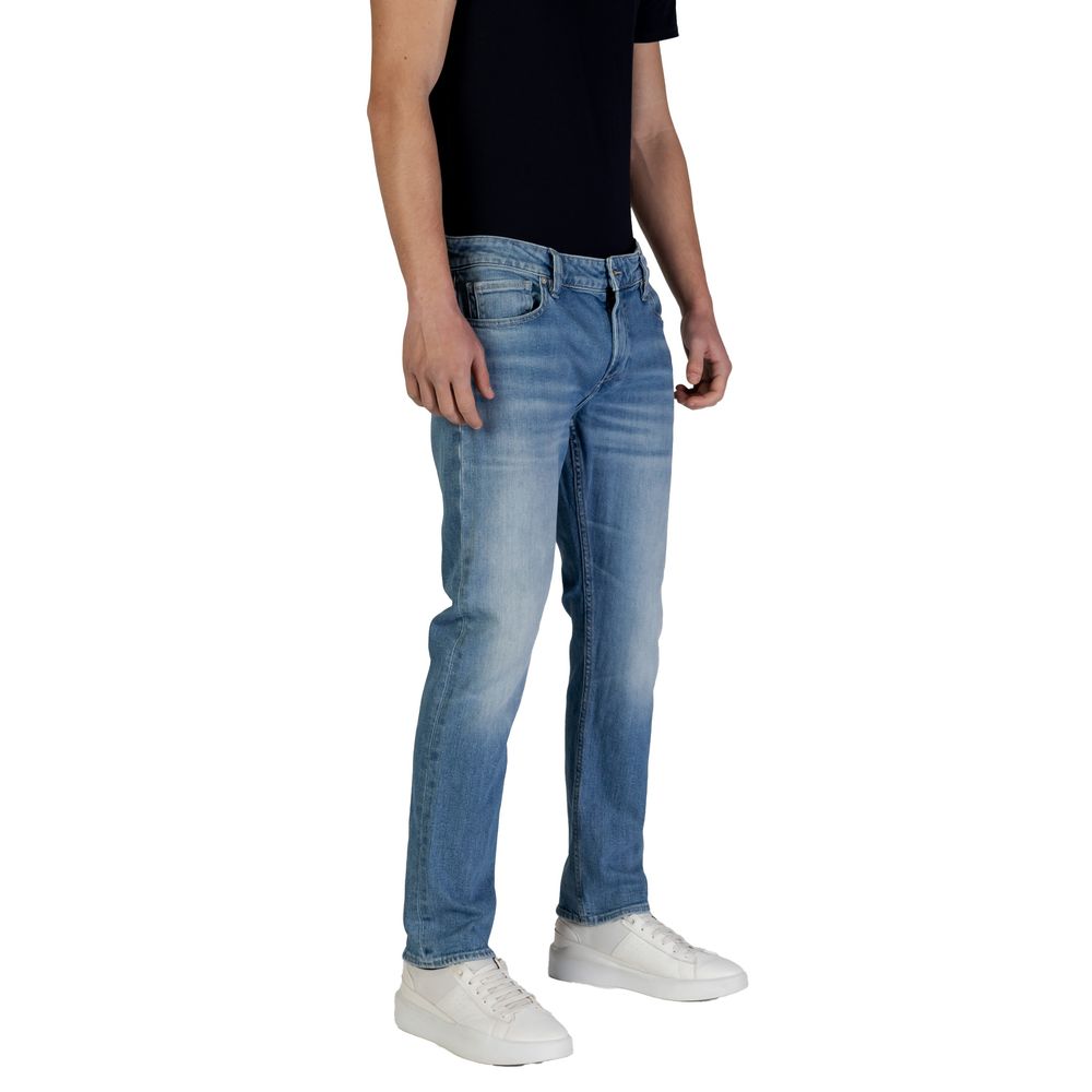 Blue Cotton Skinny Jean