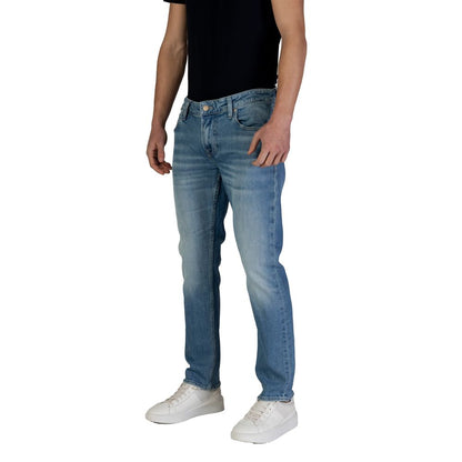 Blue Cotton Skinny Jean