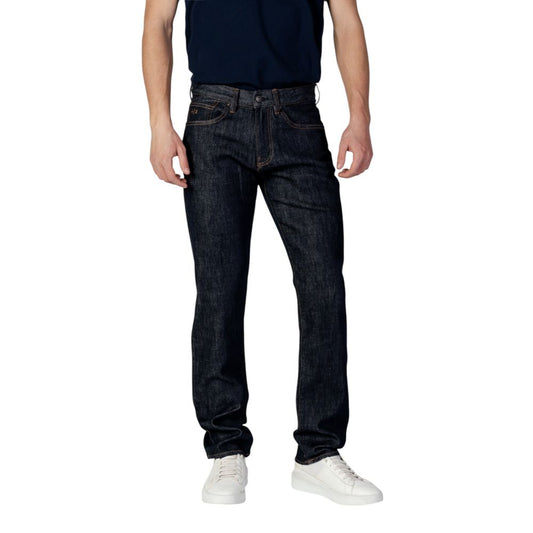Blue Polyester Skinny Jean