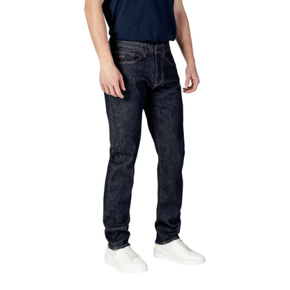 Blue Polyester Skinny Jean
