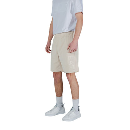 Beige Cotton Bermuda