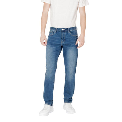 Blue Cotton Skinny Jean
