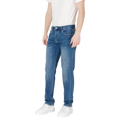 Blue Cotton Skinny Jean