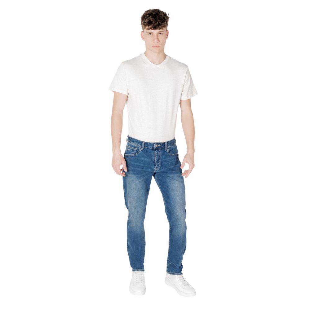 Blue Cotton Skinny Jean