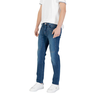 Blue Cotton Skinny Jean