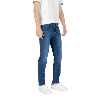 Blue Cotton Skinny Jean