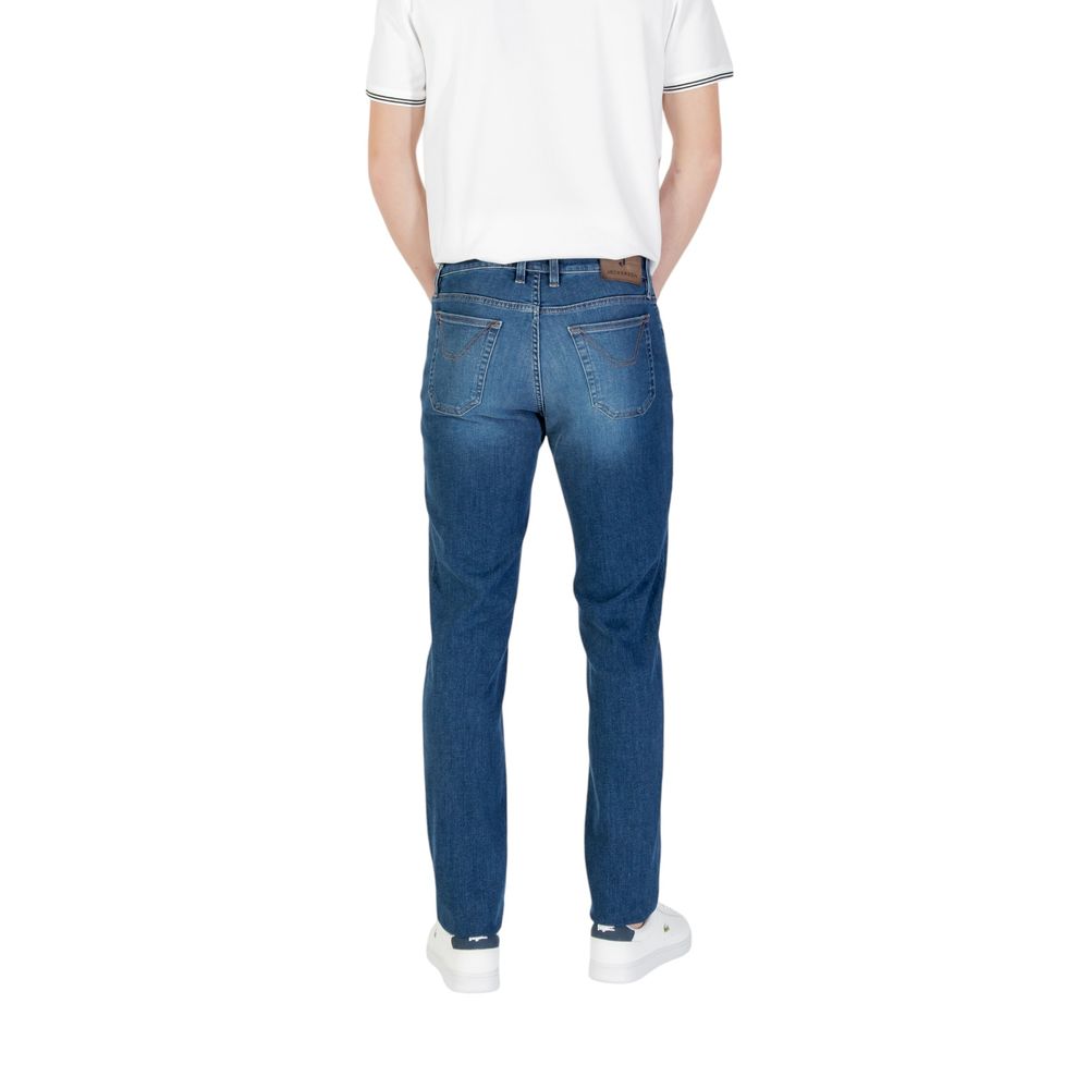 Blue Cotton Skinny Jean
