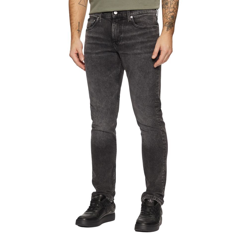 Gray Cotton Skinny Jean