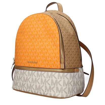 Beige Fabric Backpacks