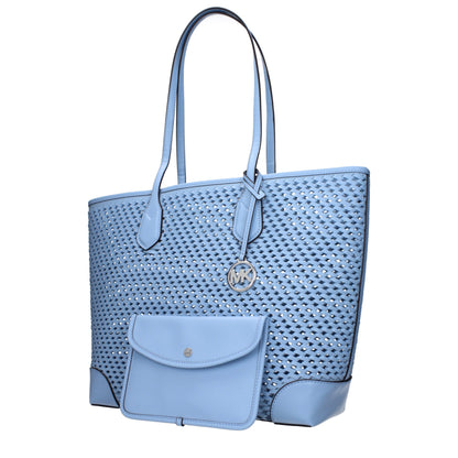 Light Blue Leather Shoulder Bags