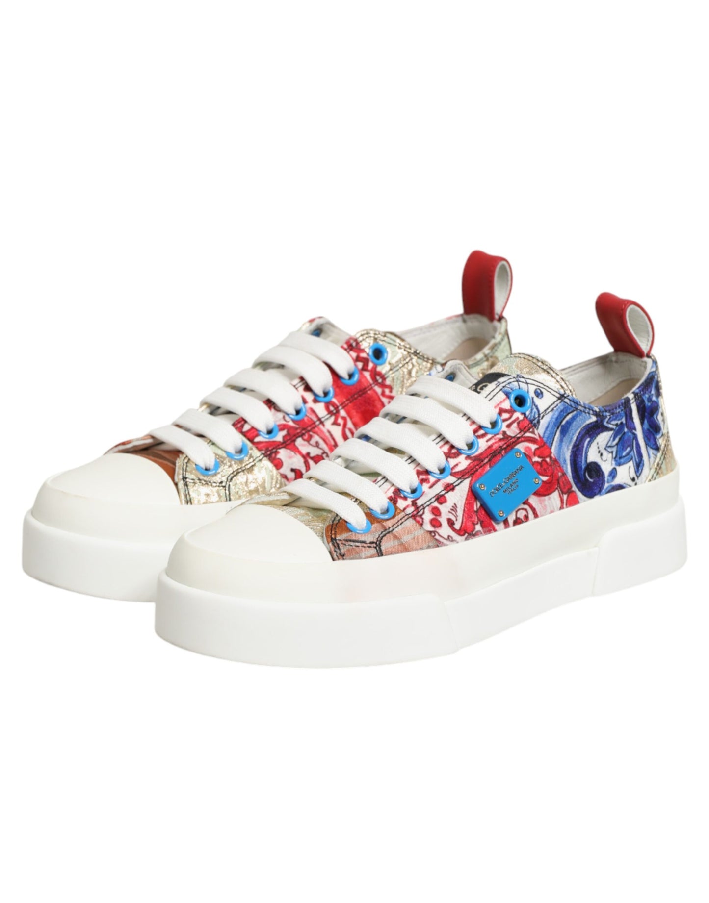 Multicolor Patchwork Low Top Sneakers Shoes
