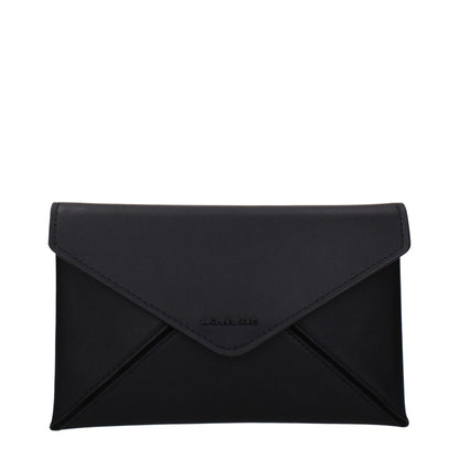Black Leather Clutch Bags