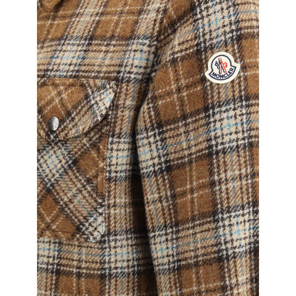 Checked wool Overshirt