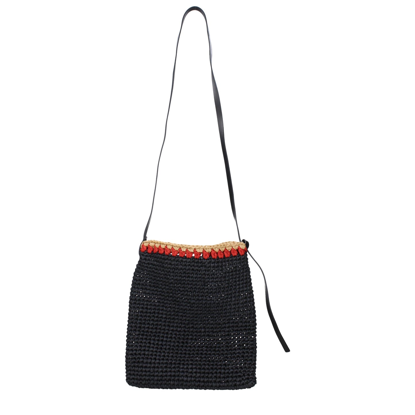 Black Raffia Crossbody Bags