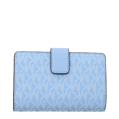 Light Blue Leather Wallets