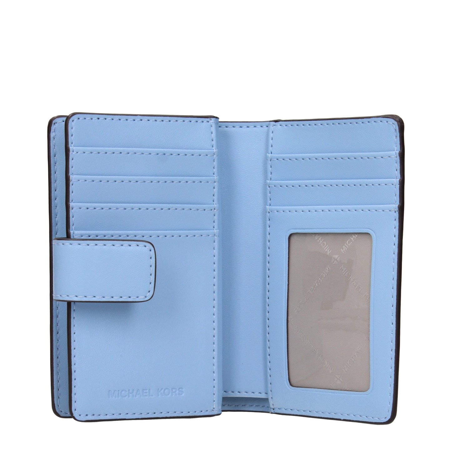 Light Blue Leather Wallets