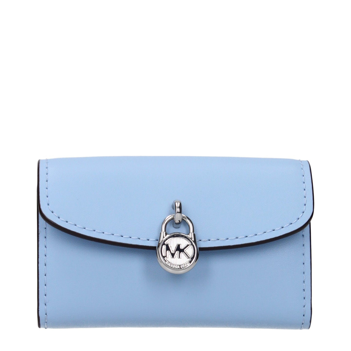 Light Blue Leather Wallets