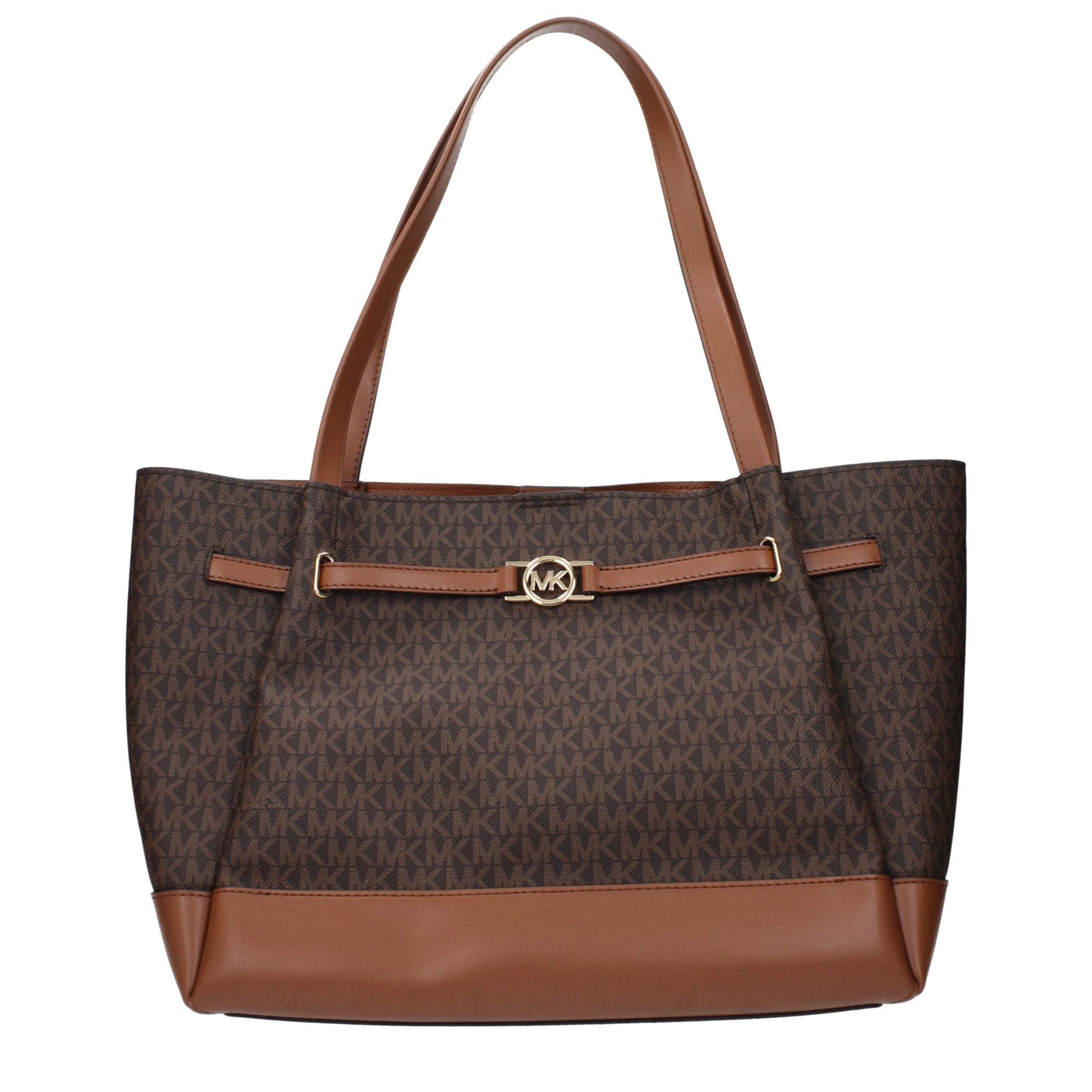 Brown Fabric Shoulder Bags