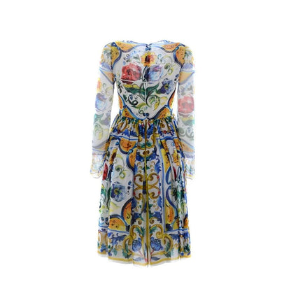 Silk Maiolica Dress