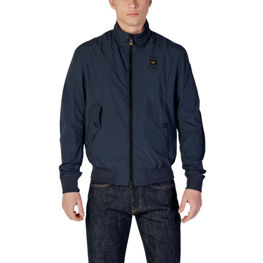Blue Polyamide Jackets & Coat