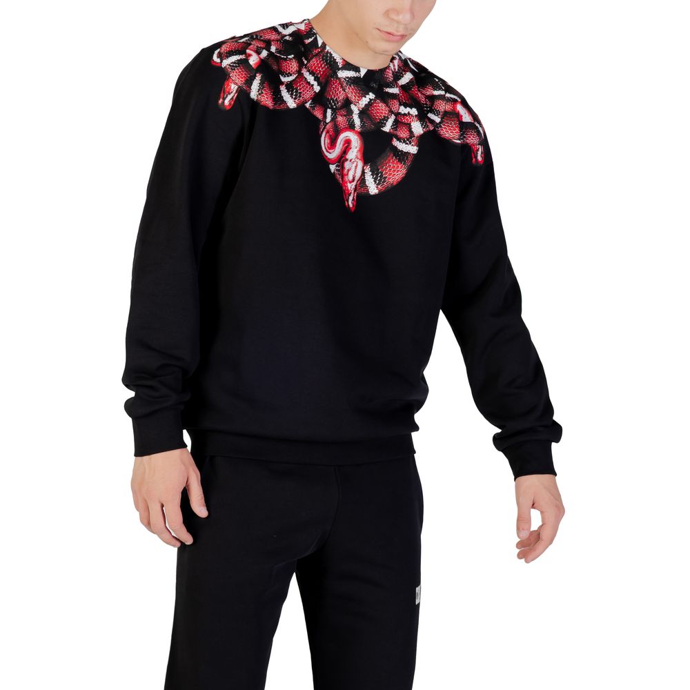 Black Cotton Sweatshirt