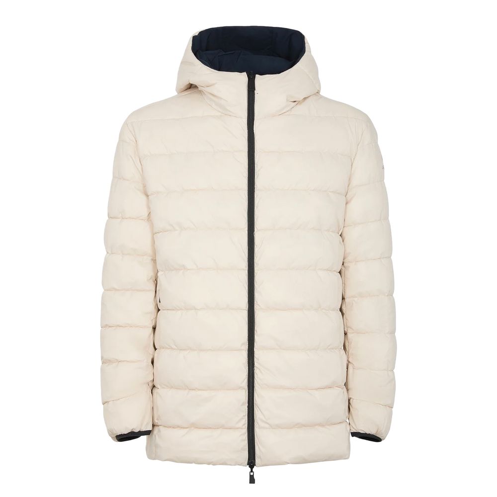 Blue Polyester Men's Reversible Jacket