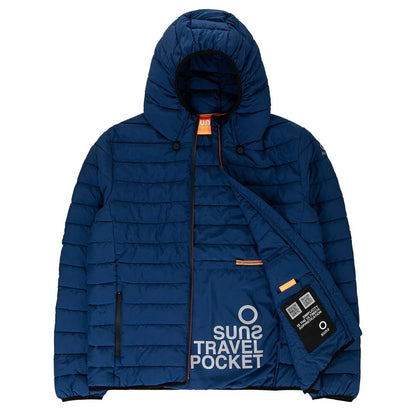 Blue Polyester Jackets & Coat