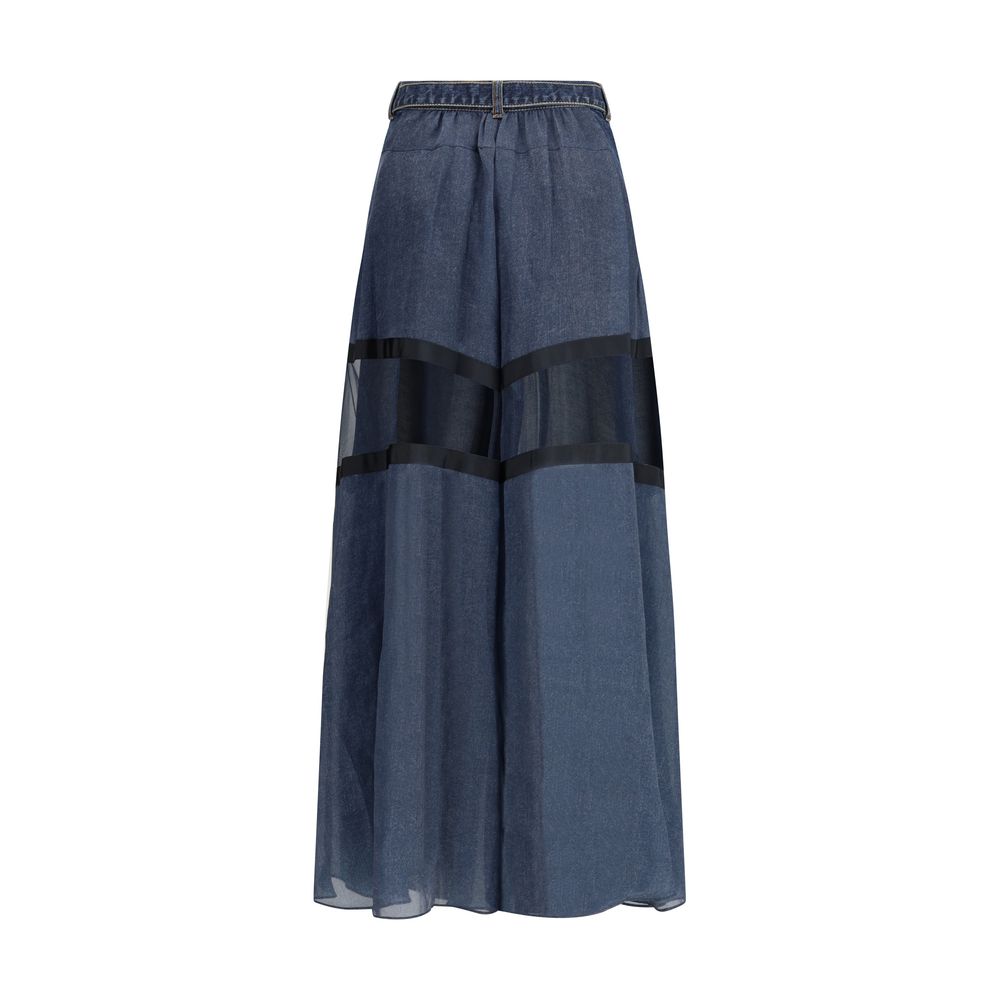 Denim Pants with liner back