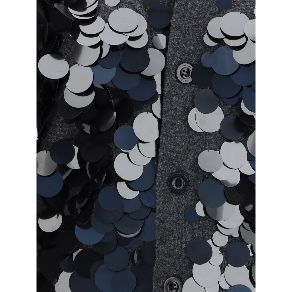 Sequined Wool Cardigan