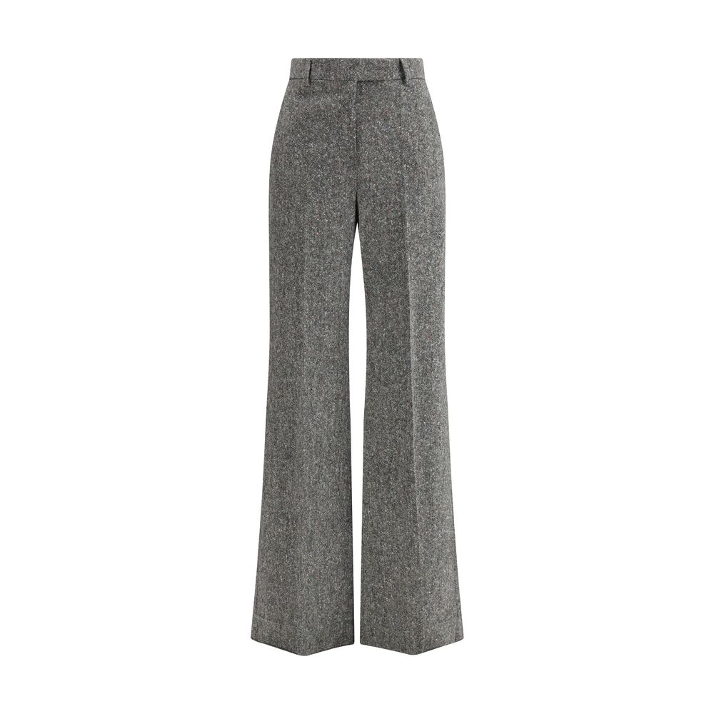 Bottonato Natté Wool Trousers