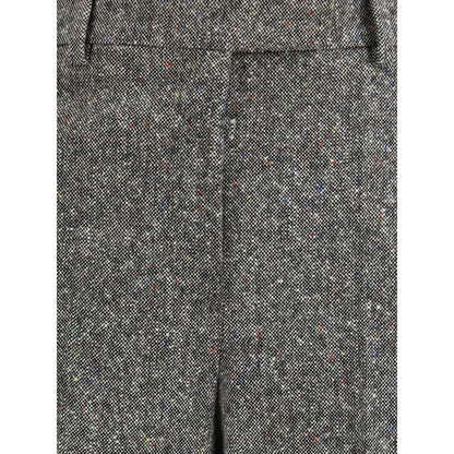 Bottonato Natté Wool Trousers