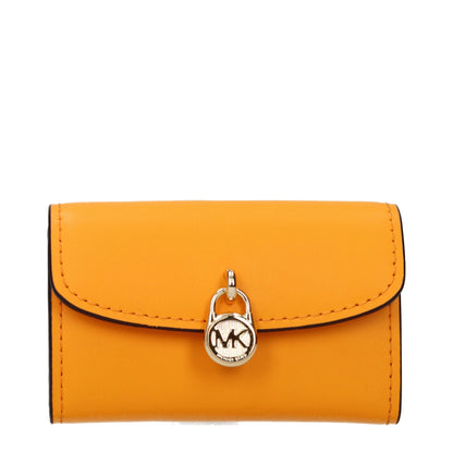Orange Leather Wallets