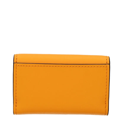 Orange Leather Wallets