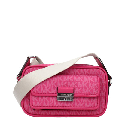 Pink Fabric Crossbody Bags