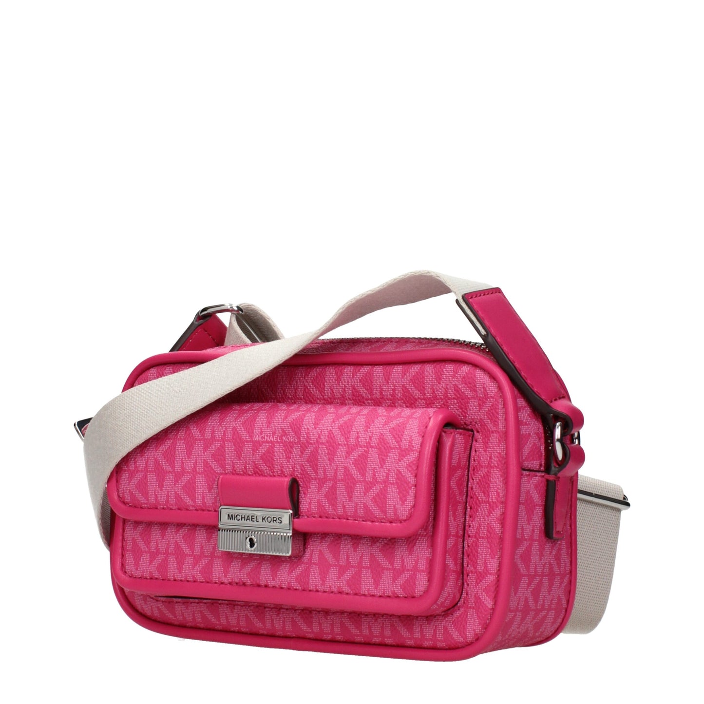 Pink Fabric Crossbody Bags