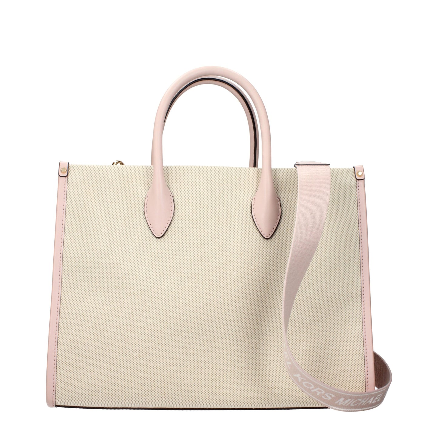 Beige Fabric Handbags