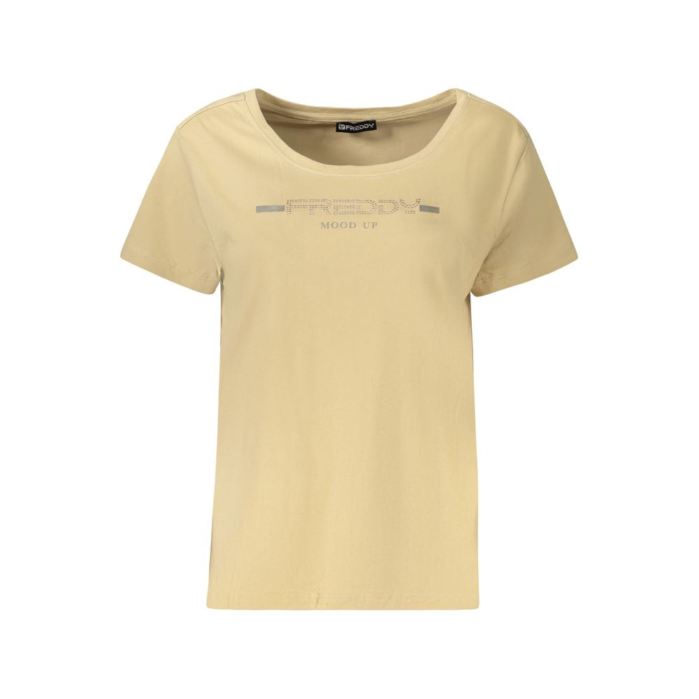 Beige Cotton T-Shirt