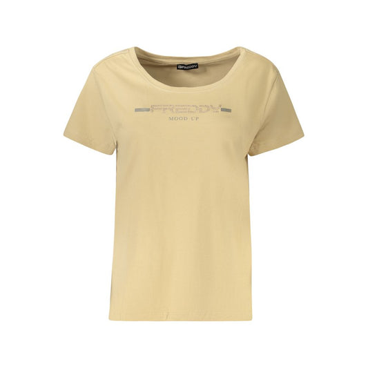 Beige Cotton T-Shirt