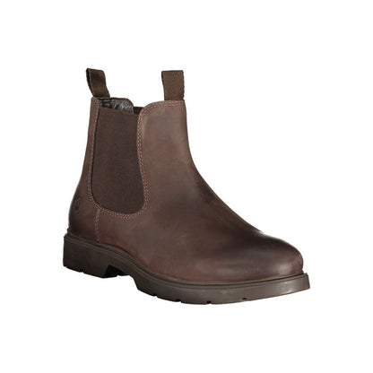 Brown Polyester Ankle