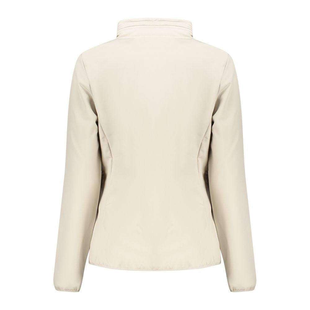 Beige Polyester Jackets & Coat