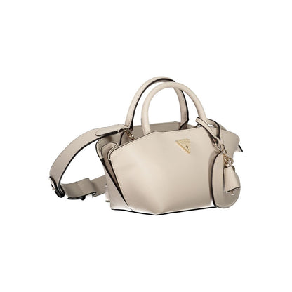 Beige Polyethylene Handbag