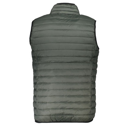 Green Polyamide Sleveless Jacket