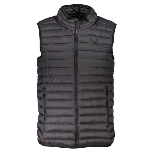 Black Polyamide Sleveless Jacket