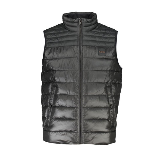 Black Polyamide Sleveless Jacket