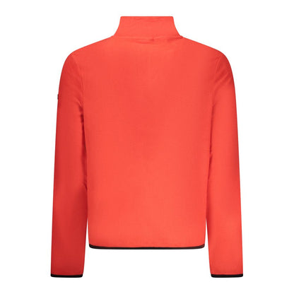Red Polyester Men Sweater
