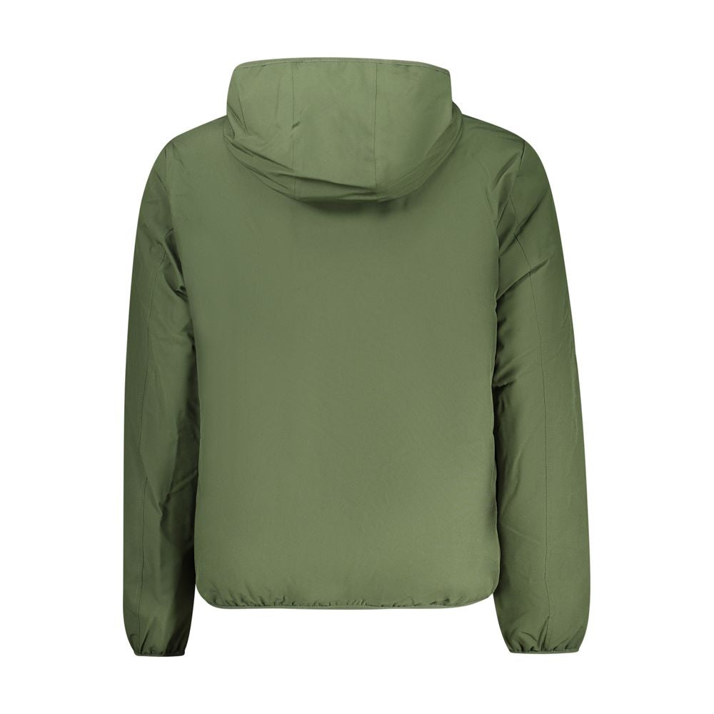 Green Polyester Men Jacket