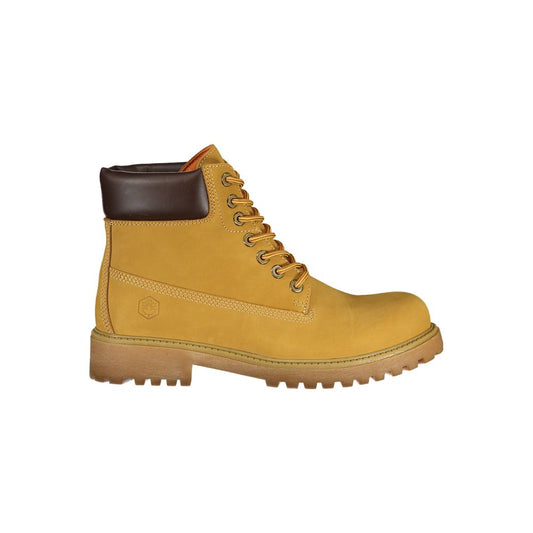 Yellow Leather Men Boot