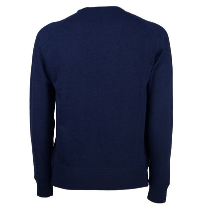 Blue Cashmere Men Sweater