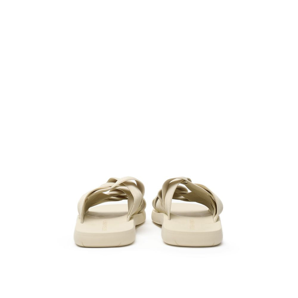 Beige Fabric Slipper