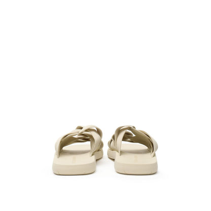 Beige Fabric Slipper